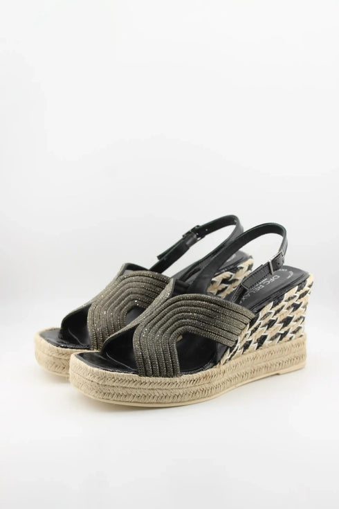 DFC Relax Espadrille Wedge Sandal with Braided Strap